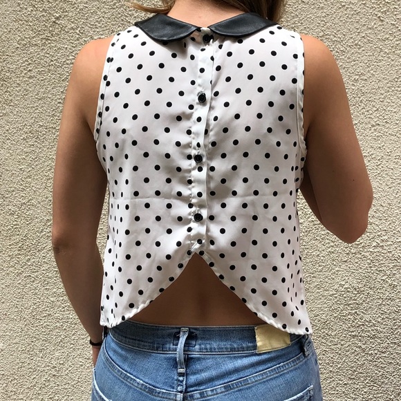 Soprano Polka Dot Crop Top - Picture 4 of 8